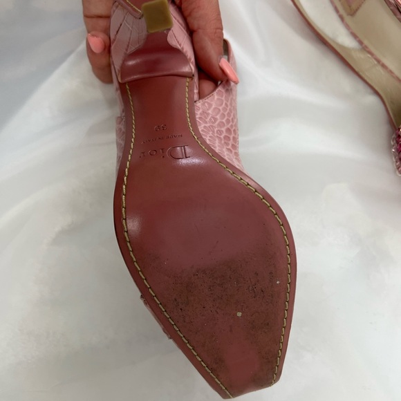 Dior pink and crystal pumps 39 - Picture 3 of 9